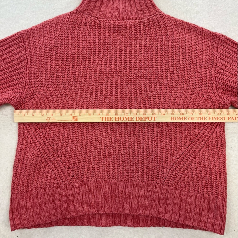 Anthropologie Maeve Coral Turtleneck Knit Sweater Size XS - Picture 5 of 8